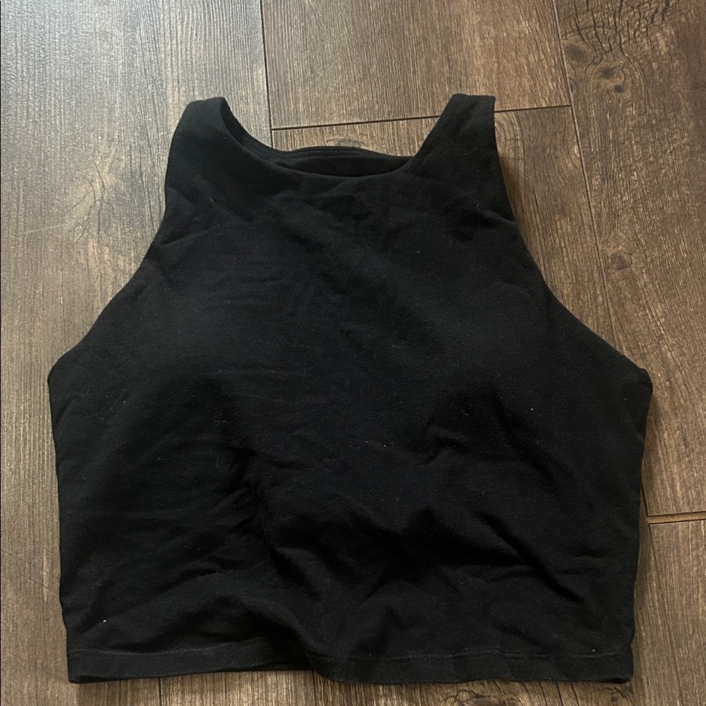 Old navy black cropped tank top